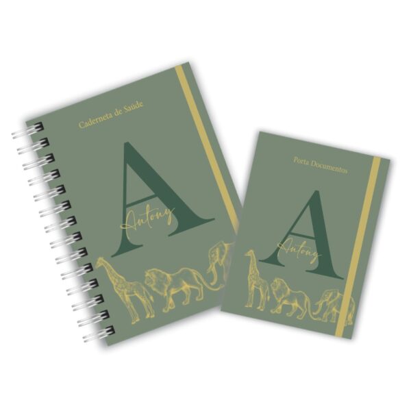 Caderneta de Saúde com Porta Documentos - Safari Luxo