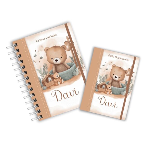 Caderneta de Saúde com Porta Documentos - Ursinho