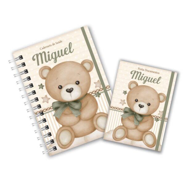 Caderneta de Saúde com Porta Documentos - Ursinho Fofo