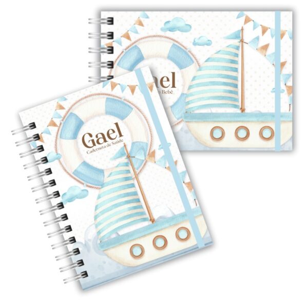 Caderneta de Saúde com Livro do Bebê - Marinheiro