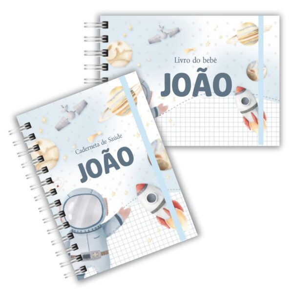Caderneta de Saúde com Livro do Bebê - Astronauta