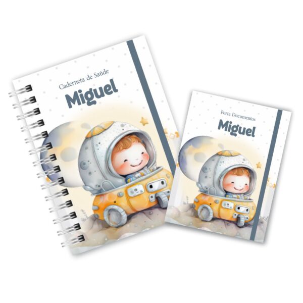 Caderneta de Saúde com Porta Documentos - Astronauta Fofo