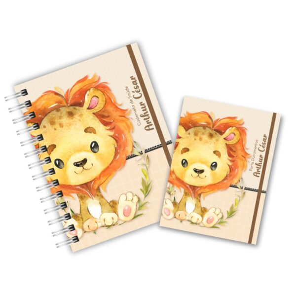 Caderneta de Saúde com Porta Documentos - Leãozinho