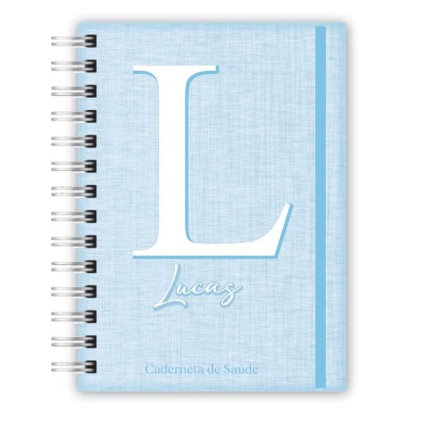 Caderneta de Saúde - Linho Azul bebê