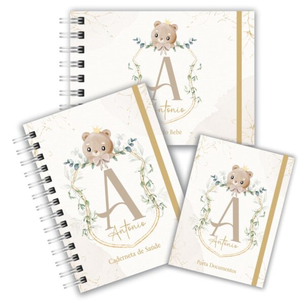 Kit Maternidade Completo - Monograma Ursinho