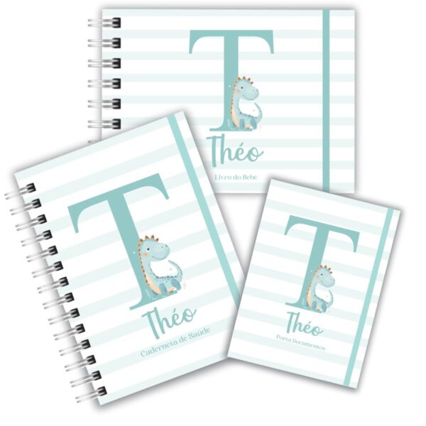 Kit Maternidade Completo - Dino alfabeto Verde