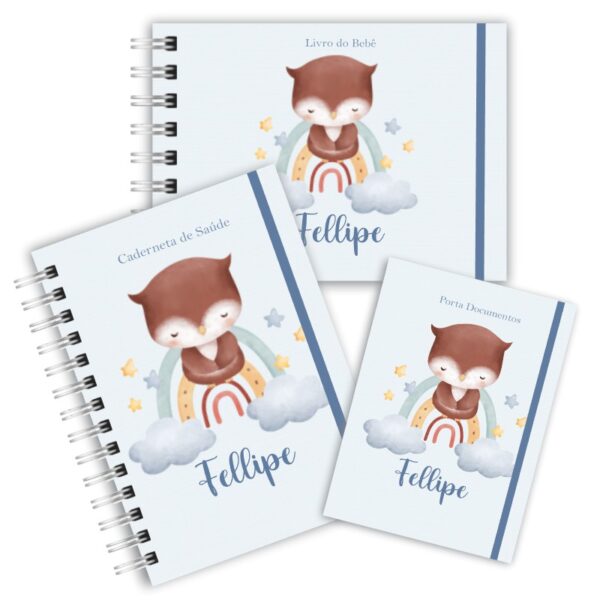 Kit Maternidade Completo - Corujinha Boy