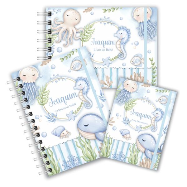 Kit Maternidade Completo - Fundo do Mar