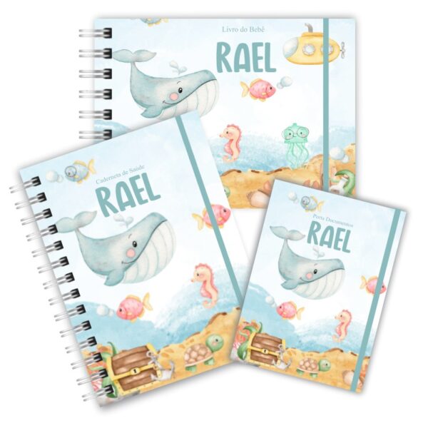 Kit Maternidade Completo - Fundo do Mar Aquarela