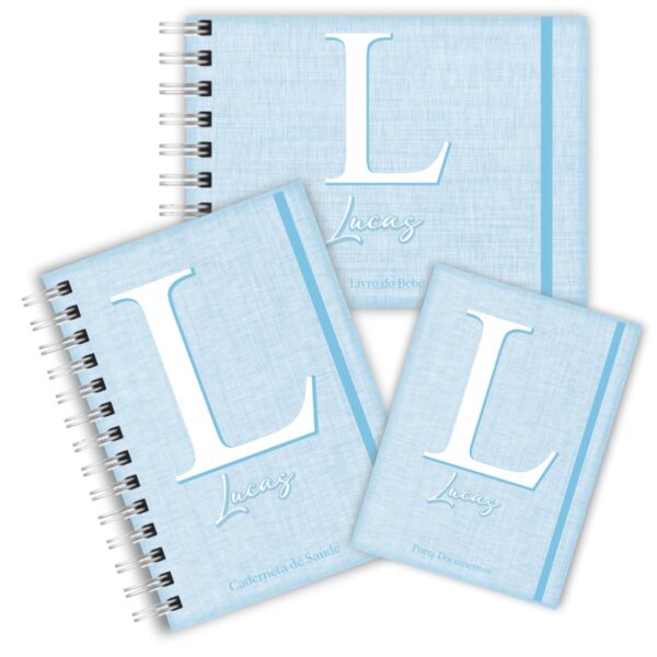 Kit Maternidade Completo - Linho Azul bebê