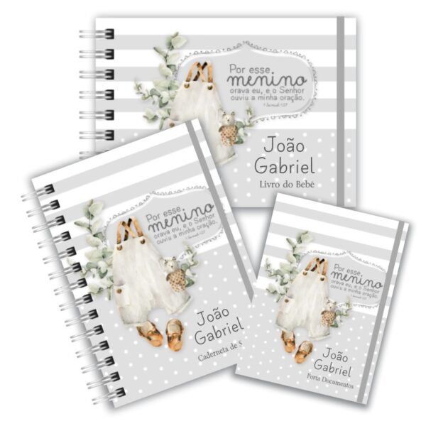 Kit Maternidade Completo - Por esse Menino eu Orava